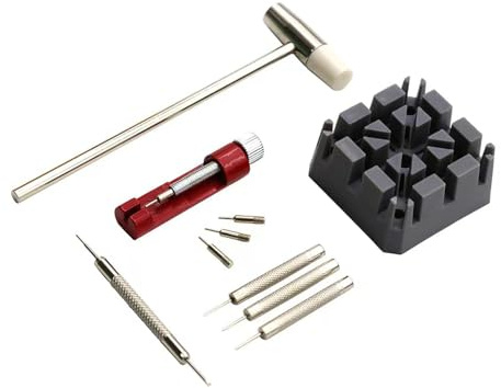 CLABMROEC Lot de 10 outils de réparation de bracelet de montre pour enlever les maillons de bracelet de montre, réglage et remplacement, Sport