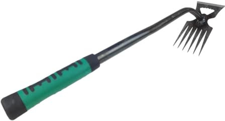 Begchy Dientes de deshierbe de jardín, herramienta de extracción, herramienta de desbrozador manual, extractor multiusos, herramienta de extracción con acero forjado, fácil de instalar, fácil de usar
