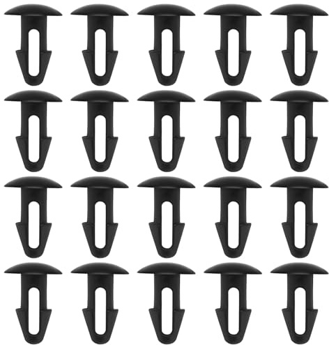 Create idea 100 remaches de flejado de 15/64 pulgadas con agujero de 15/64 pulgadas para reparación de muebles de patio, cinchas, césped, silla, salón, 0.66 x 0.48 pulgadas, color negro