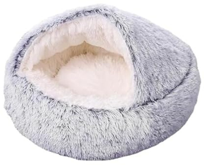 SWZEC HABOZ GoHöhle - Ergonomische Hundehöhle für gelenkschonende Schläfchen (60cm,Grau1)
