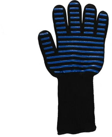 Grillhandschuhe aus Silikon, hitzebeständig, für Küche, Mikrowelle, Backofen, 500 bis 800 Grad, feuerfeste und rutschfeste Grillhandschuhe