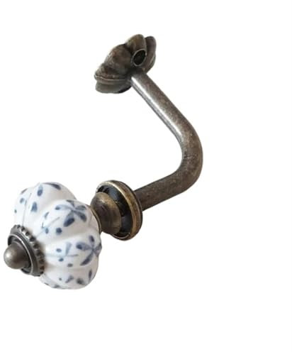 SynapSYA Raffhalter FüR VorhäNge Antike Bronze Vorhang Raffhalter Haken dekorative Wandhaken Kleiderbügel Blumenhaken Badezimmer Handtuchhaken für Schlafzimmer Wohnzimmer(C)