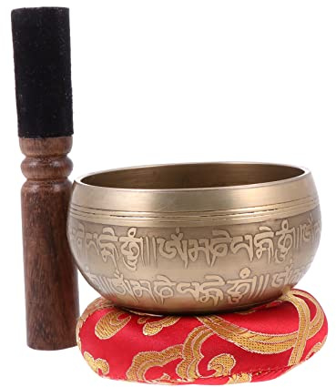 TOYANDONA Kupferfarbene Handgefertigte Klangschale 8cm Mit Mallet Und Dichtung Meditations Klangschalen Satz Für Yoga Energiearbeit Und Entspannung