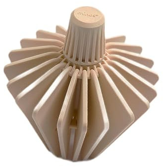 DimyFew Cono de Filtro de Café para Goteo, ángulo Ajustable 36 ° -60 °, Diseño Reutilizable, Beige, Individual