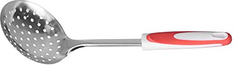 Nikou Verdickter Nderlöffel, handpolierter Edelstahl, Suppen-Hot-Pot-Löffel, rutschfeste Küchensieb-Schaufel, ideal zum Kochen und Servieren, 30 cm lang
