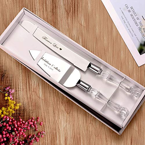 AW BRIDAL Hochzeitsgeschenk Personalisiert Tortenheber Edelstahl Tortenmesser Hochzeitsgeschenke Für Brautpaar//DK001CPP40