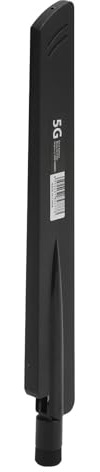 Antena SMA para Router 5G, Antena Universal SMA Omnidireccional de Alta Ganancia 18 Dbi Gsm/Gprs/5G/4G/3G/2G/Nb-Lot, para Routers, Dtu Y Monitorización Inalámbrica (Negro)