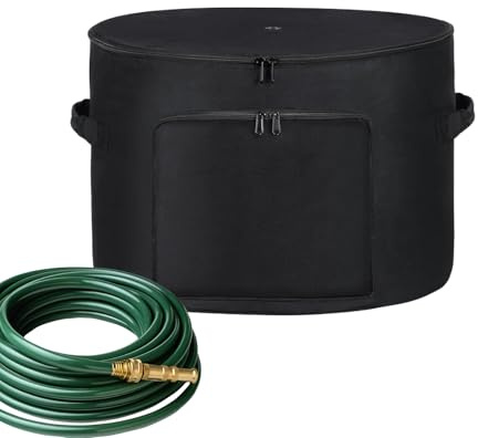 Garden Hose Pot, Garden Water Hose Holder Storage Bag, Weatherproof Cover With Drain Holes Gardening Accessories For Backyard Patio Poolside