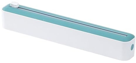 Dispensador De Film Con Cortador Deslizante | Cortador De Papel Aluminio Para Envolver Alimentos - Caja Dispensadora Manual De Corte Rápido Para Comida Aperitivos Fruta Film Adherente