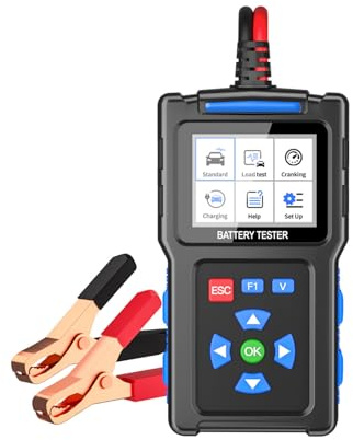 Car Battery Tester for MG MG4 EV MG Cyberster, 12V/24V Digital Automotive Analyser Automotive Relay Test Meter With Digital Display Charging Cranking System Alternator