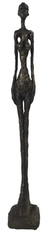 Siunwdiy Giacometti Escultura Abstracta de Bronce Figura Decorativa Estatua de Inmigración Ornamento,Marrón