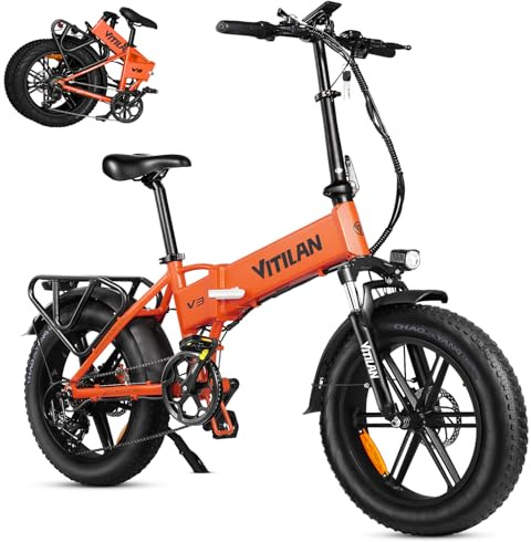 Zylvro Vélo électrique pliable pour adultes, moteur puissant, pneus épais 50,8 x 10,2 cm, batterie 48 V, 7 vitesses, autonomie 40-110 km, vélo électrique pour déplacements urbains, aventures en plein