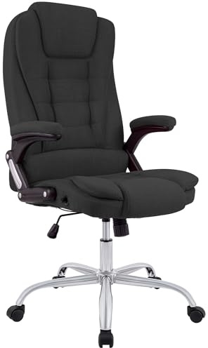 CLP Sedia Ufficio Ergonomica Thor, Girevole con Schienale Inclinabile, Design Moderno, Regolabile in Altezza 49-59 cm, Carico Max 150 kg, Colore:Grigio Scuro