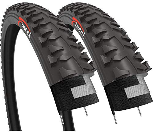 Fincci Paar Reifen 20x1.75 Zoll 47 406 Fahrrad Reifen für BMX MTB Mountainbike Fahrradmantel oder Kinder mit Fahrradreifen 20 x 1.75 (2er Pack)