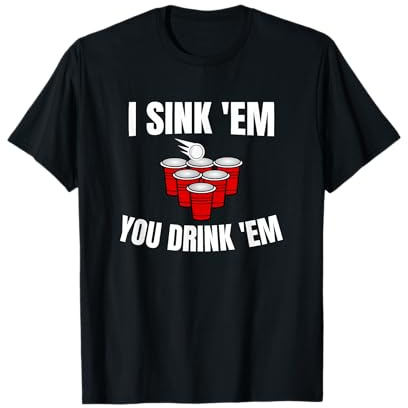 Bierpong Beerpong Spruch Lustiges Trinkspiel T-Shirt