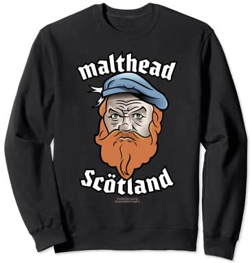 Whisky Design Malthead Scotland Whisky Sweatshirt
