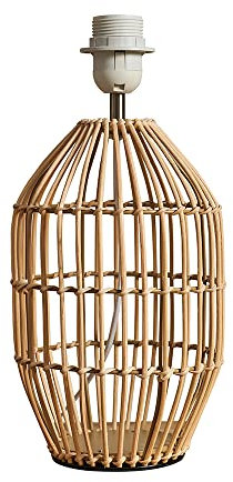 MiniSun | Small Contemporary Natural Rattan Table Lamp Base | Table Lamps, Home Décor & Improvement Essential