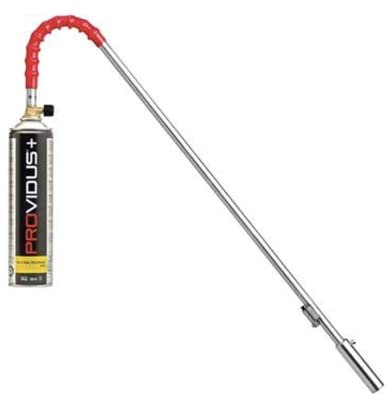 Cannello a gas brucia erba diserbante in Kit con bombola piezoelettrico Providus