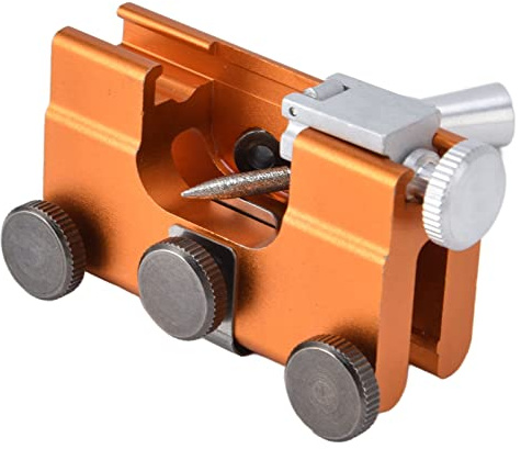 CHICIRIS Chainsaw Sharpening Jig, Hand Crank Sharpener with Precision Blade Honing for Gardeners Lumberjacks and Outdoor Workers