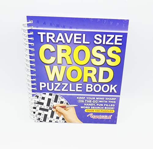 Kreuzworträtsel-Buch, A5, spiralgebunden, Reisegröße, Violett