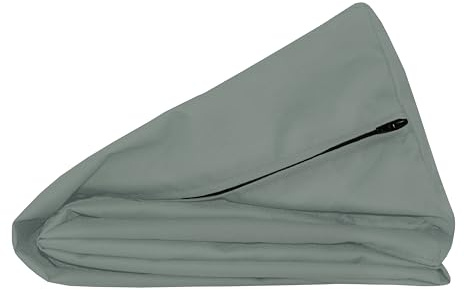 POKAR Bezüge für Palettenkissen Wasserabweisend Palettenauflagen Palettenmöbel Palettensofa 2er Set: Sitzkissen 120x80 + Rückenlehne 120x40, Grau