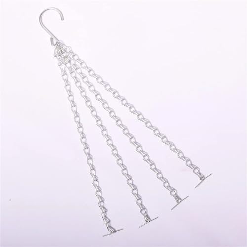 FS-ANZHE SHOP 3PCS Chains for Easy Fill Hanging Baskets 4 Strand Chains For 14 Hanging Basket Hanging Planter Basket Indoor Outdoor Flower Pots Plant Pot for Hanging Plants
