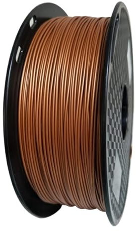 HWWEI 1Kg Metal PLA 1.75mm 3D Printer Filament Spool Metal Texture Gold Silver Copper Bronze Metallic PLA Printing Materials (Farbe : Copper 1Kg)
