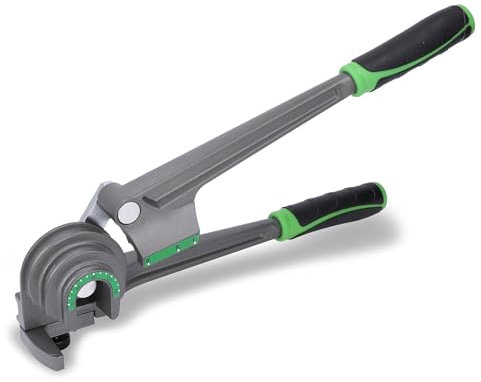 Tube Bender, 180° Pipe Bender for 1/4, 3/8, 1/2, 3 in 1 Manual Level Tubing Bender, Copper Aluminum Tubes Bending Tool for Air Conditioning Refrigeration Repair