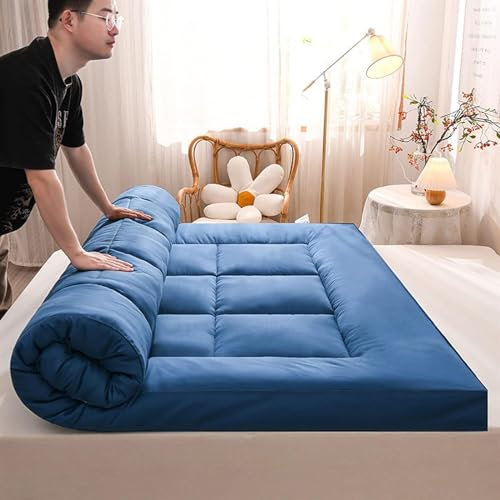 Matratze Campingmatratze Erwachsene Japanische Futon-Matratze Tragbare Tatami-Matte Verdickter Boden Schlafmatratze Klappbett Matratze für Os