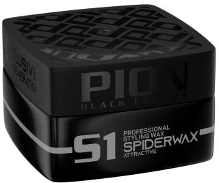 Pion Black Edition S1 Spider Professional Hair Styling Wax 175 ml - Attraktives Professionelles Haarstyling Wachs