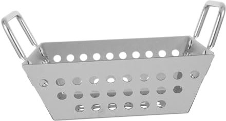 Garneck Quadratischer Grillkorb Aus Edelstahl Multifunktionaler Frittierkorb Entwässerungskorb Obstkorb Snackkorb 1 Stück Grillzubehör Für Den Außenbereich