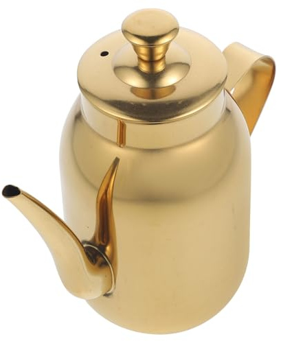 GLEAVI Stainless Steel Oil Dispenser Bottle Multi-Function Kitchen Grease Jug Pourer Household Oil Container for Soy Sauce and Vinegar
