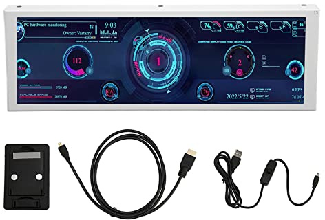 XUXHOU IPS CPU GPU SSD -Datentemperaturmonitor -Panel für AIDA64 für, 7,9 Zoll Großes Bildschirmanzeige