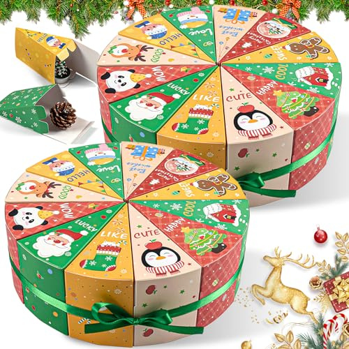 JWTRSVTY 24 PCS Calendario De Adviento para Rellenar, Cajas Calendario De Adviento Navidad, Kit De Manualidades Navidad, Caja Calendari Advient, para Galletas Bombones Chuches Regalos Detalles