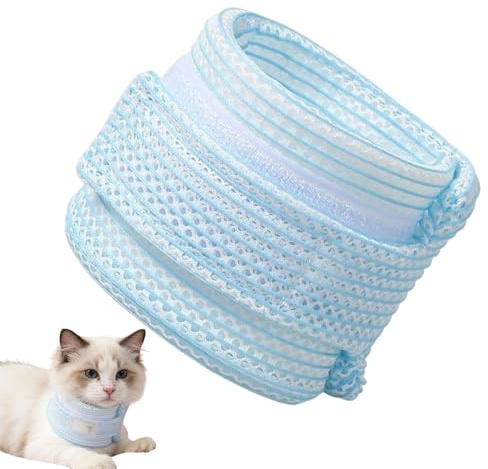 Cat Recovery Collar - Waterproof Soft Cone Alternative | Adjustable Pet Neck Collar Anti Lick | Comfortable Wound Protection Head Cap For Kittens Puppies Small Dogs Post Spay Neute