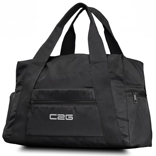 Handgepäck Tasche 40x30x20, 20L Ryanair Handgepäck fürs Flugzeug, Gym Tasche, Ryan Airlines Bag, Weekender Damen, Reisetasche, Travel Bag (Schwarz)