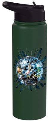 Disco Ball Vintage Retro House discoball Cool Party Stainless Steel Insulated Water Bottle