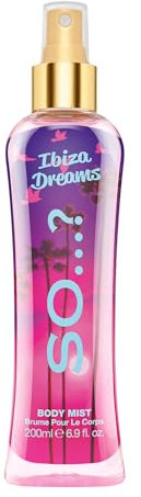 So…? Summer Escapes Womens Ibiza Dreams Body Mist Fragrance Spray 200ml