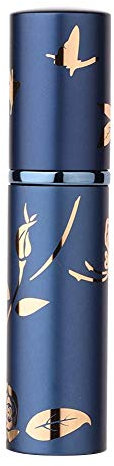 Vaporisateur Parfum Vide Rechargeable Portable - Bouteille de Parfum avec 4 Couleurs Pour Sac à Main, Poche ou Bagage, 10 ml (Bleu)