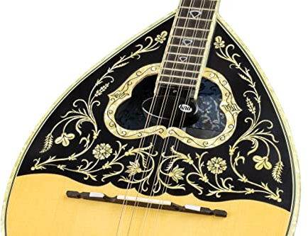 KNA Pickups Bouzouki Soundhole, 8-saitiger aktiver Humbucker-Tonabnehmer, Schwarz (BZ-1A)