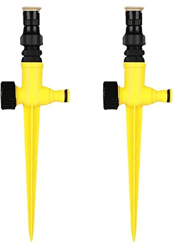Garden Lawn Sprin, 360° Rotation Auto Irrigation System, Multifunction-Adjustable Garden Sprinkler, for Outdoor Garden Yard Lawn Hose Sprinkle Watering (2 Pcs)