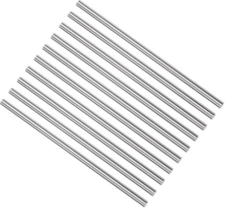 QUARKZMAN 4mm x 100mm Rotondo Aste x 10pz HSS (Alta Velocità Acciaio) Bar Magazzino per Industria Tornio Ingranaggio Albero Aghi Bulini