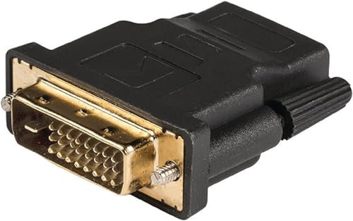 prodigital Adattatore HDMI Femmina, DVI Maschio, Placcate Oro 24K, Nero