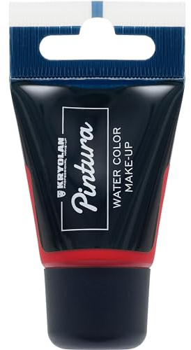 Kryolan Pintura Water Color Make-up Ruby 20 ml I Wasserbasierte Kinderschminke für Gesicht & Körper I CE-Zertifiziert I Schnell trocknend, leicht abwaschbar & individuell deckend
