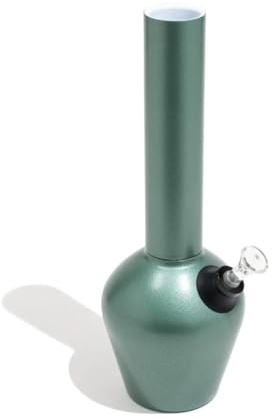 Chill - Bong de Acero Inoxidable M8 para Fumar - Duradero de Doble Pared, Aislado al Vacío - Verde