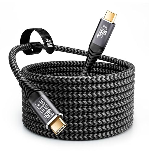 CAKOBLE Cavo USB Type-C 4 Metri,20 Gbps Cavo USB C 3.2 Gen2,100W 20V/5A Cavo Tipo C Ricarica Rapida, Trasmissione Video 4K @ 60Hz Per Tablet, Hub, Telefoni Cellulari, Monitor et.…