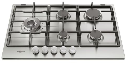 Whirlpool KGML 761 IX Acciaio Inox da Incasso 75 cm Gas 5 Fornello(i)