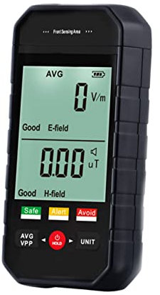 OKUMEYR Tragbarer Strahlungsdetektor Elektromagnetische Strahlung Emf Messgerät Mit Digitalanzeige Kompaktes Emf Lesegerät Für Innen Und Außenbereiche