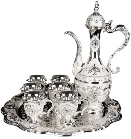 Flasque européenne en métal - Petits ornements de verre à vin de qualité supérieure pour la maison - Décoration en métal de style occidental (verre à vin argenté)