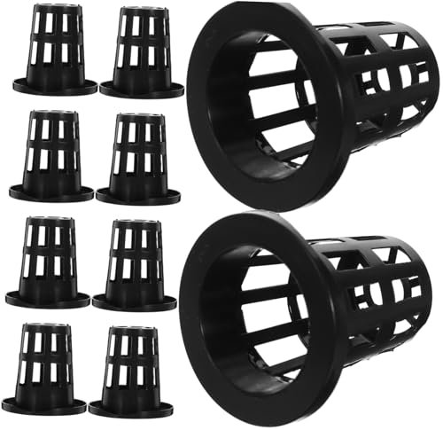 BEBEMOKO 50pièces Pots De Culture Hydroponiques Plastique Réutilisables pour Plantes Aquatiques Bacs à Racines avec Maille Fendue pour Jardinage Intérieur Et Extérieur